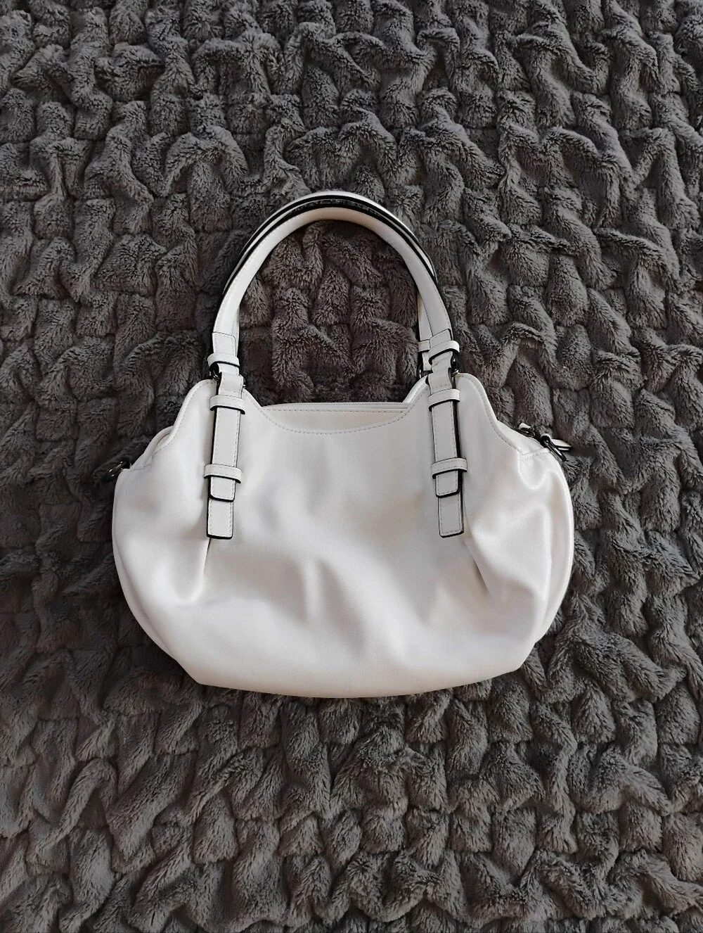 Simply Vera Vera Wang White Satchel  Purse